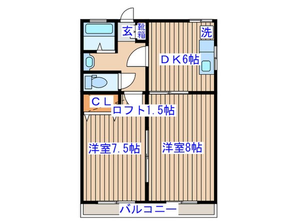 ＬＯＮＧＬＡＮ台原の物件間取画像